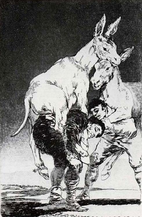 Francisco Goya Tu que no puedes Sweden oil painting art